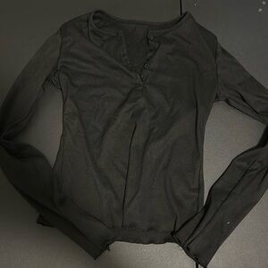 Shein black long sleeve size small